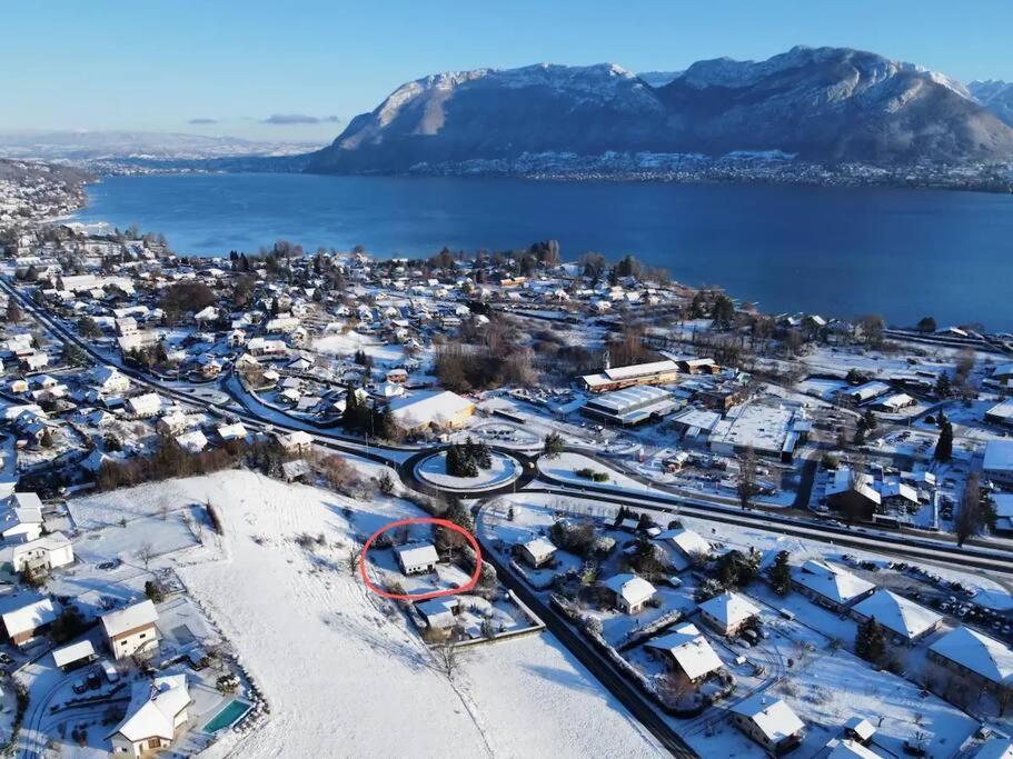 Appartement Independant 30 M² A 500M Du Lac, 2 Velos Et Parking Fournis Sevrier Luaran gambar